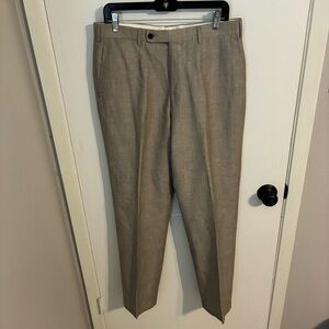 Isaia linen wool blend dress pants